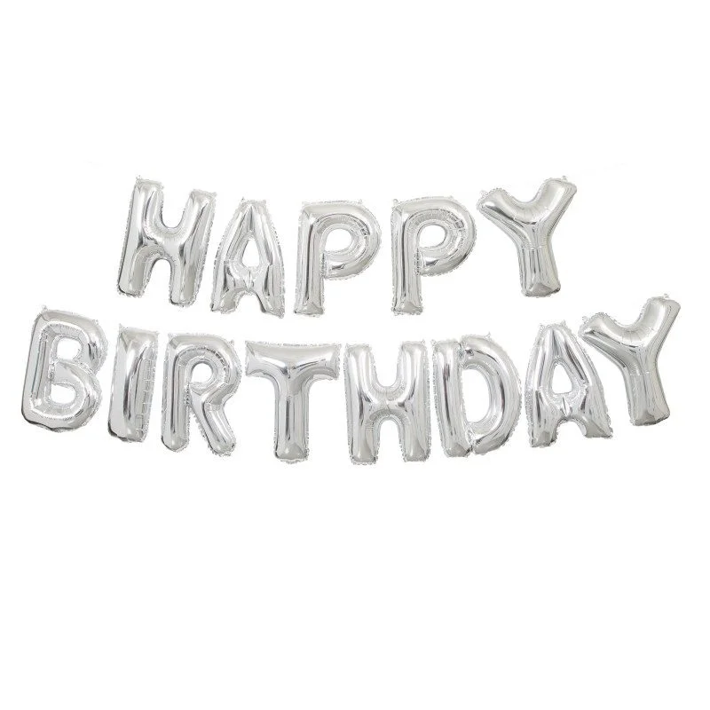 DIY Happy Birthday Silver Kit