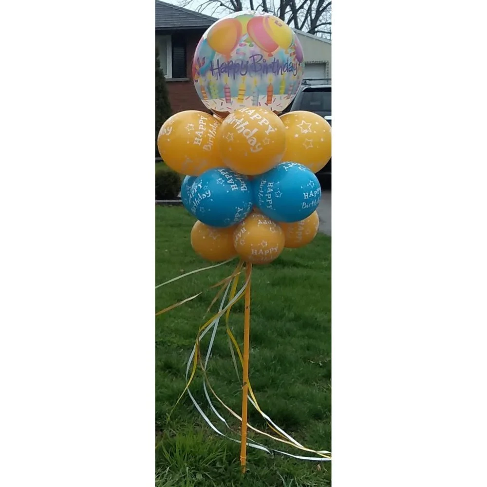 Small Personalized Balloon Yard Art