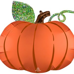 Satin Infused Halloween Pumpkin Balloon