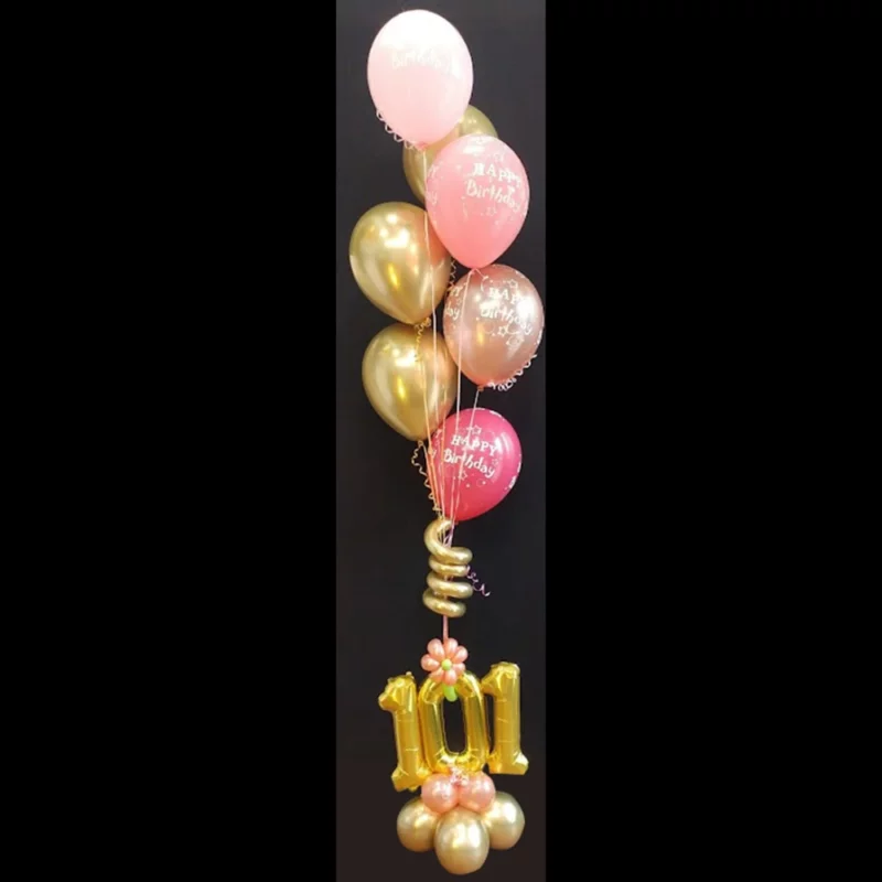 16 Inch Number Balloon Bouquet