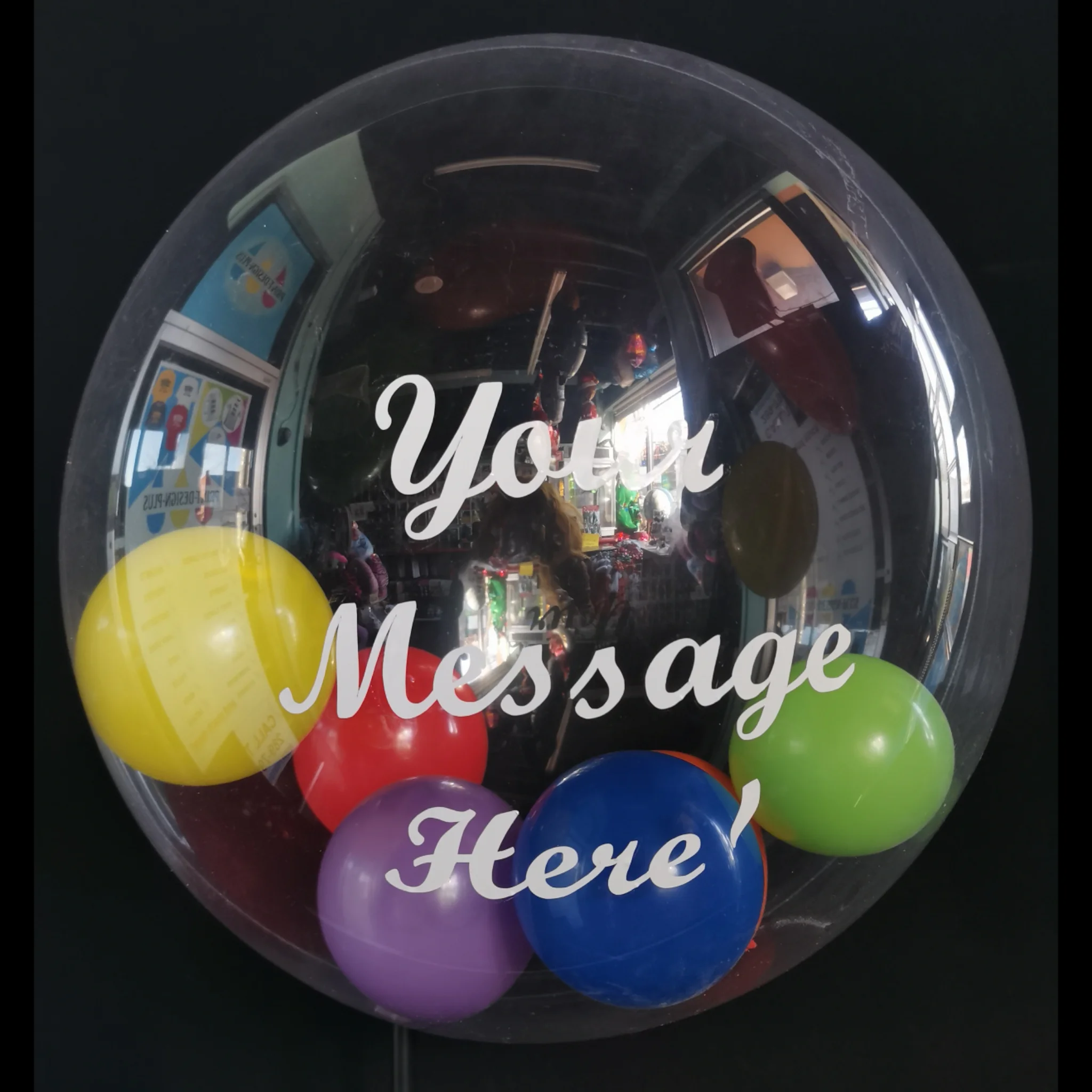 Personalized Bubble Balloon with 5in Latex