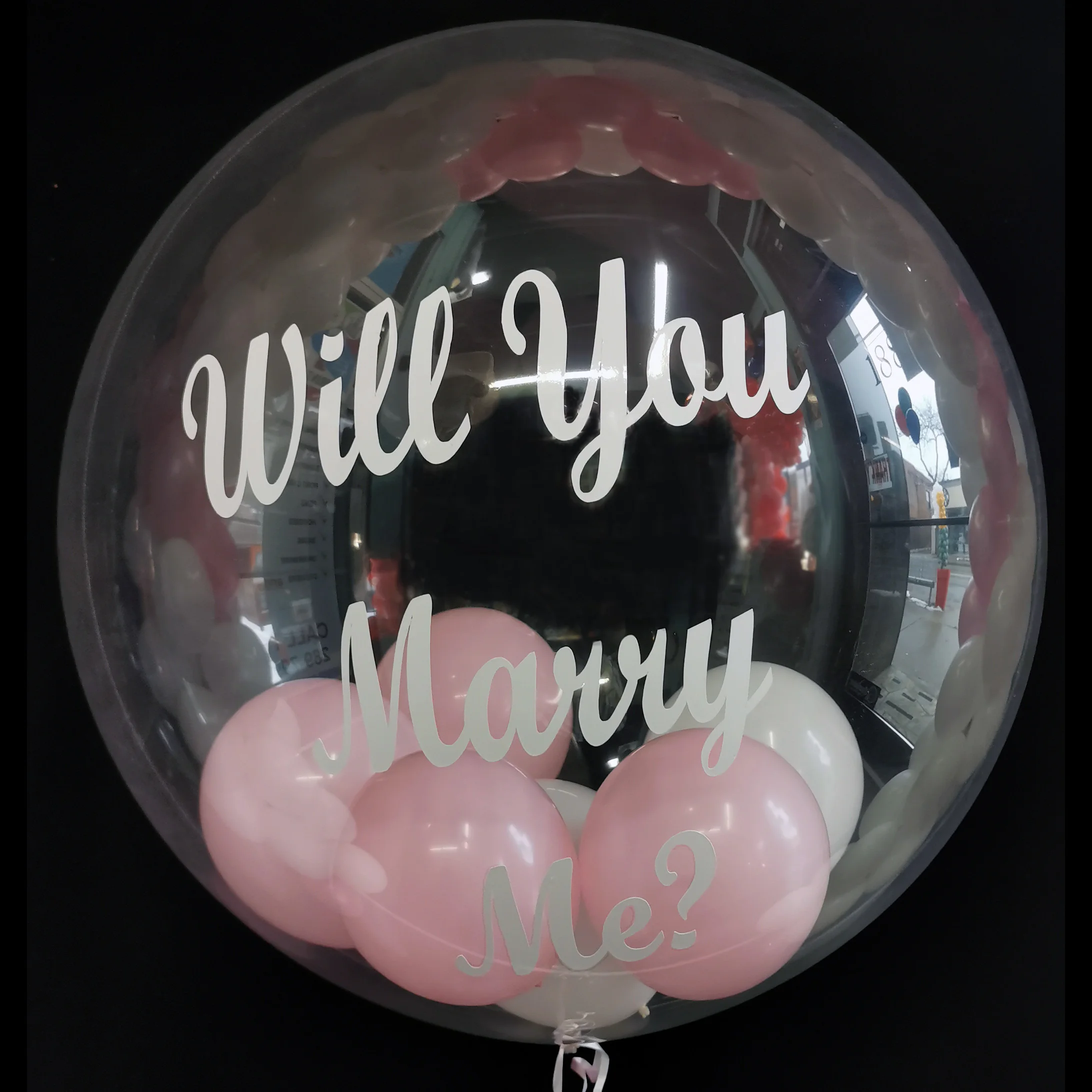 Personalized Bubble Balloon with 5in Latex - Image 2