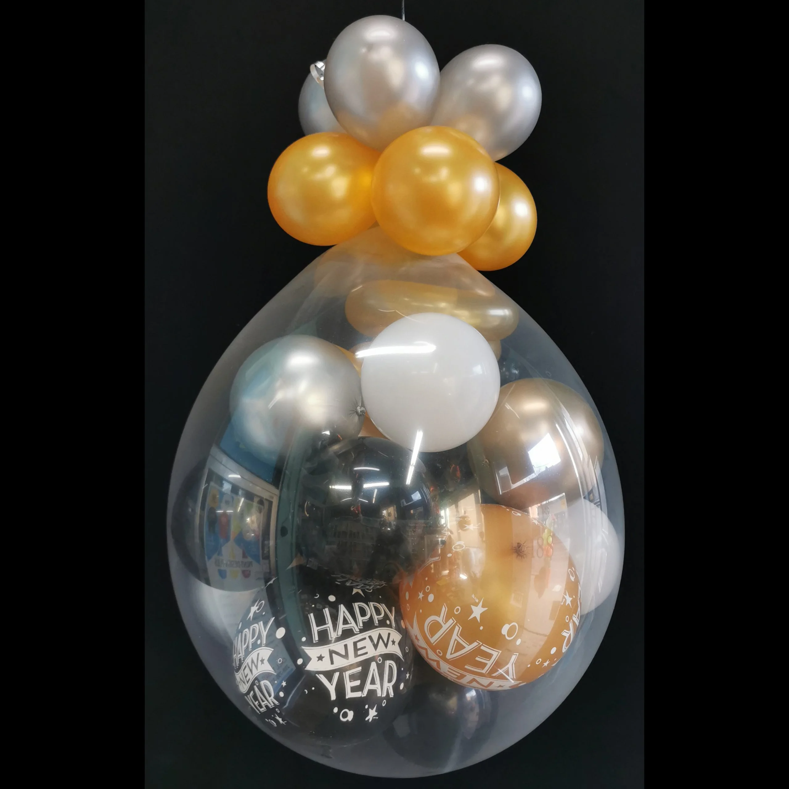 New Years Pop 'n' Drop Stuffed Balloon