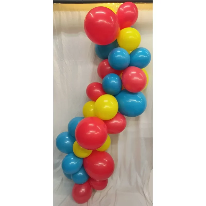 Grab N Go Quick Balloon Garland In Red, Yellow and Blue