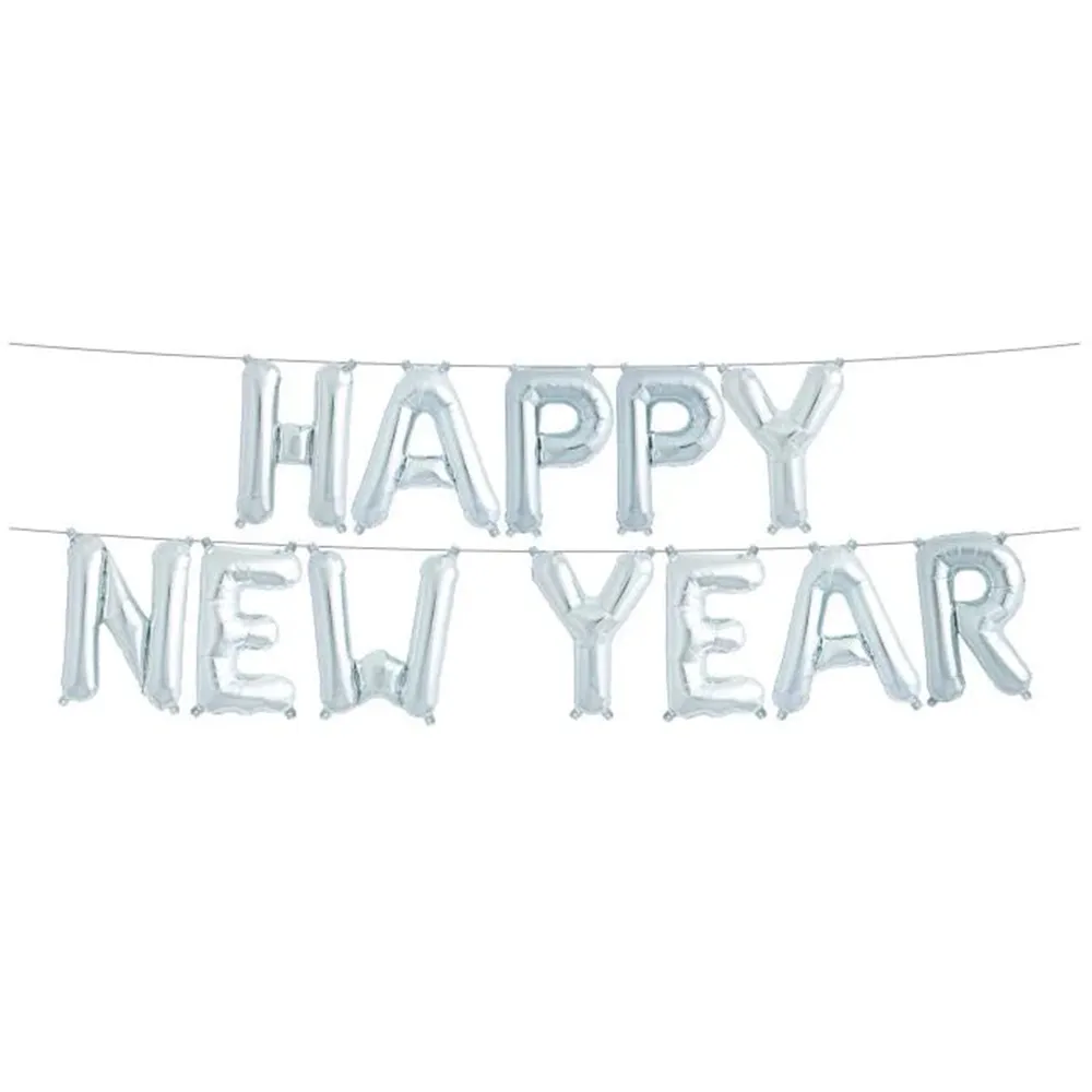 Happy New Year Phrase Balloons