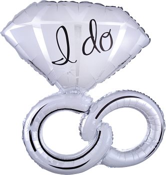 I Do Wedding Balloon With Rings