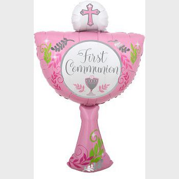 Religious balloon for girl's communion